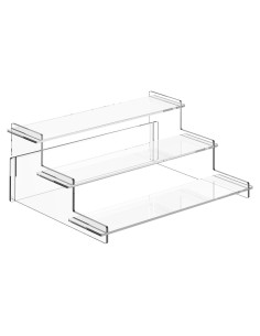 Soporte de exhibición acrílico 3 niveles Suneerplay 22.6x22.6 cm