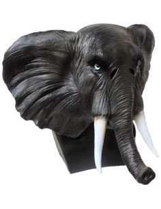 Máscara de Cabeza Completa Elefante Africano Láttex Unisex 2