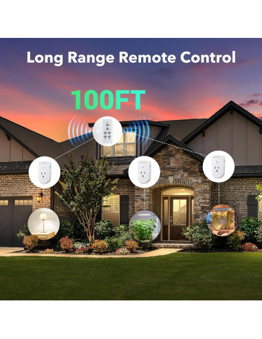 Enchufe Eléctrico Control Remoto BN-LINK 1200W Blanco