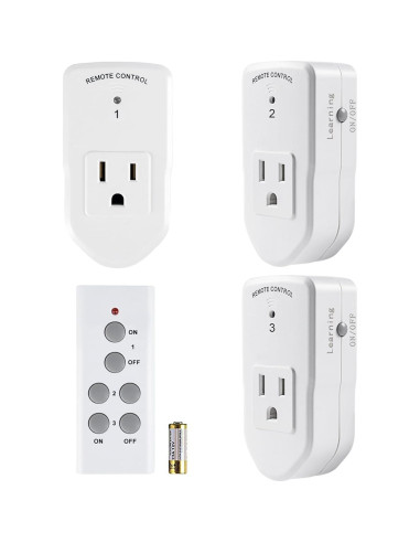 Enchufe Eléctrico Control Remoto BN-LINK 1200W Blanco