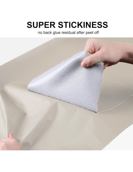 Parche de Reparación de Cuero YAFLC 10x160 cm Autoadhesivo Albaricoque