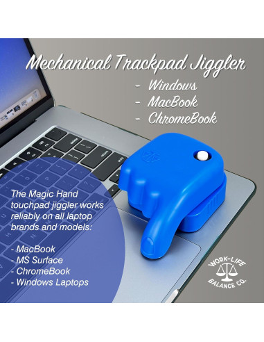 Jiggler de Touchpad Inalámbrico Magic Hand - Azul - 6 Meses Batería