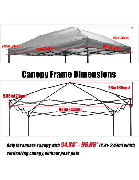 Cubierta de Reemplazo NINAT 2.41m Gris Impermeable UV