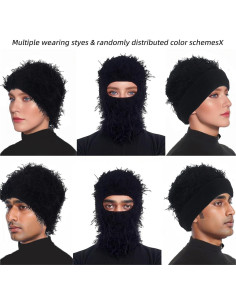 Máscara Balaclava Unisex Ezovino Negra Tejido Acrílico 2