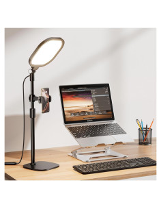 Luz de Anillo LED LitONES 3000K-6500K Regulable con Soporte