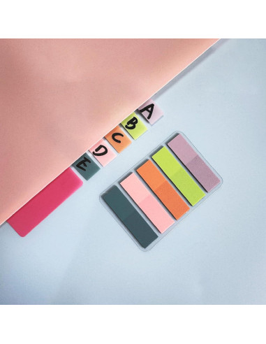 Etiquetas Adhesivas de Índice ELII 500 Piezas 2" Reposicionables