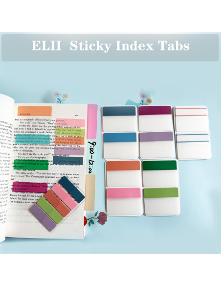 Etiquetas Adhesivas de Índice ELII 500 Piezas 2" Reposicionables