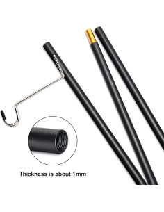 Lámpara de Camping Plegable TOBWOLF 120cm Aluminio Ligero 2