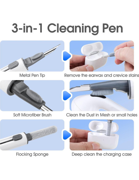 Puntas de Silicona para AirPods Pro - 3 Pairs con Kit de Limpieza