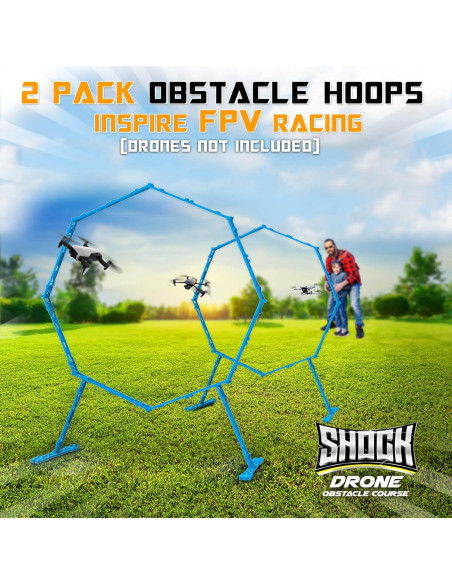 Curso de Obstáculos Drone Beria 2 Paquetes Aros Azul 300g