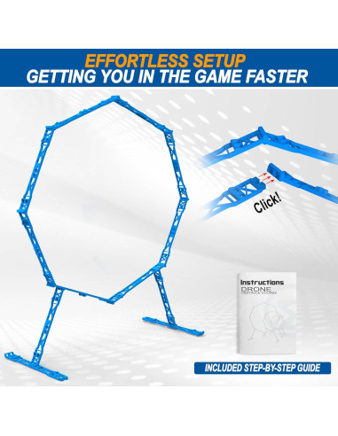 Curso de Obstáculos Drone Beria 2 Paquetes Aros Azul 300g