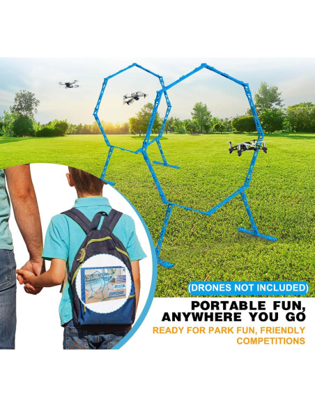 Curso de Obstáculos Drone Beria 2 Paquetes Aros Azul 300g
