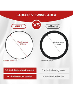 Espejo de Aumento 30X Jadazror 15.24 cm con Ventosas y Pinzas 2