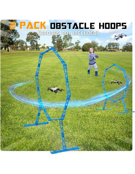 Curso de Obstáculos Drone Beria 2 Paquetes Aros Azul 300g