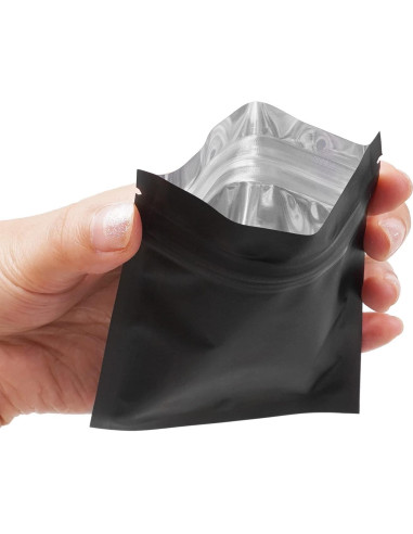 Bolsas Reutilizables Gwybkq 7.5x10 cm 300 Piezas Doble Cara Negra