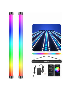 Kit de Luz LED RGB Mettlelite TLX2 2 Tubos 2800K-8000K