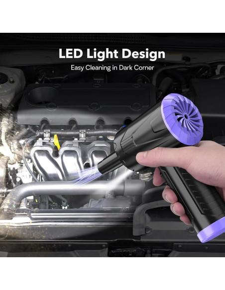 Limpiador de Aire Comprimido Anraye CV15-BP Recargable 110000 RPM