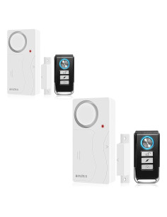 Alarmas de Puerta HENDUN con Control Remoto 2pack Baterías Incluidas