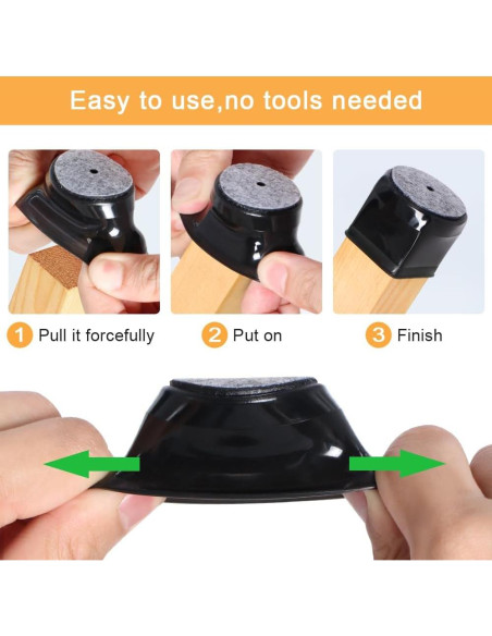 32 Protectores de Silicona para Patas de Silla OASMU - Grande