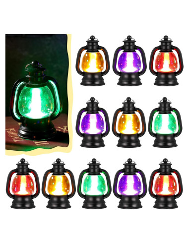 12 Mini Linternas Decorativas Ferraycle Vintage 10.16 cm