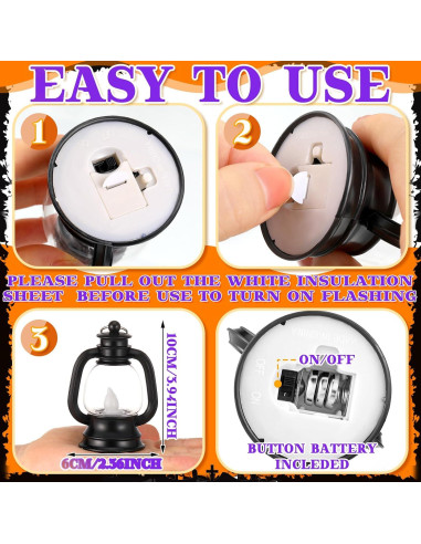 12 Mini Linternas Decorativas Ferraycle Vintage 10.16 cm