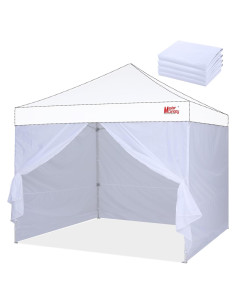 Kit de Paredes Laterales MASTERCANOPY para Carpa 3x3m Blanco
