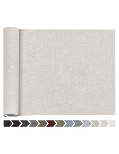Parche Autoadhesivo de Lino Beige 30.48x101.6 cm KING MOUNTAIN