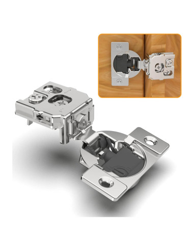 Paquete de 10 Bisagras Ocultas Cierre Suave Chibery 1"