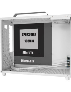 Caja de Computadora Mini Torre ALAMENGDA V500 M-ATX ITX 320mm 2