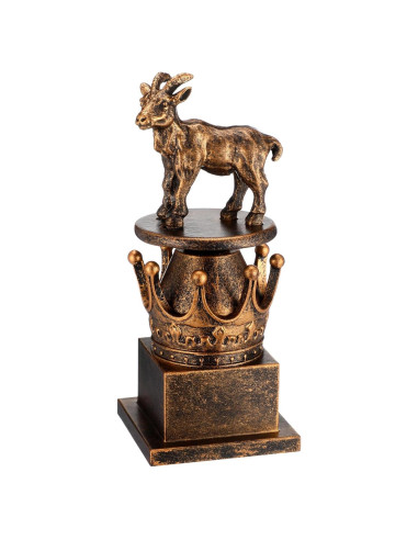 Trofeo Cabra Humorístico WinnerWhy 19.1x10.2cm Resina