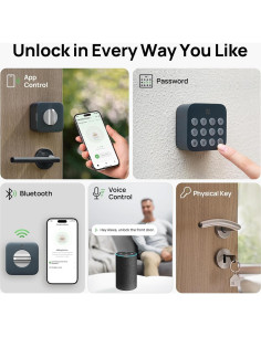 Cerradura Inteligente Anona Holo Wi-Fi con Teclado y Auto-Bloqueo 2