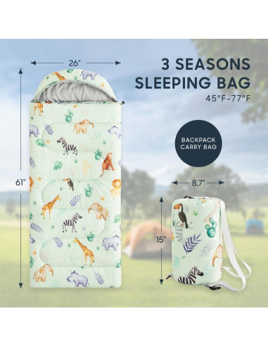 Saco de Dormir para Niños Despertar En Nube 155x66 cm 3 Temporadas