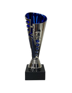 Copa de Trofeo Medallas Express 22.86 cm Plata Azul