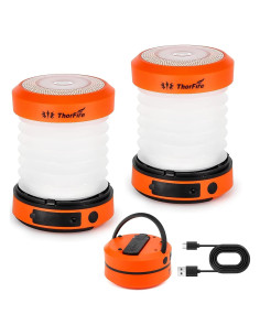 Lámpara de Camping LED Plegable THORFIRE 2 Paquete 4 Modos