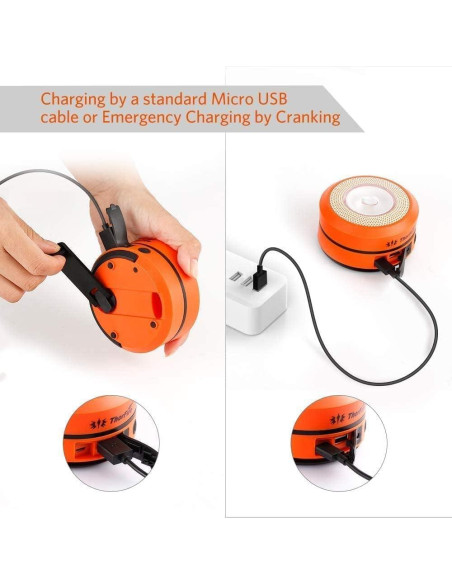 Lámpara de Camping LED Plegable THORFIRE 2 Paquete 4 Modos