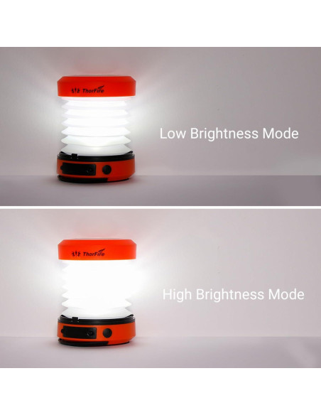 Lámpara de Camping LED Plegable THORFIRE 2 Paquete 4 Modos