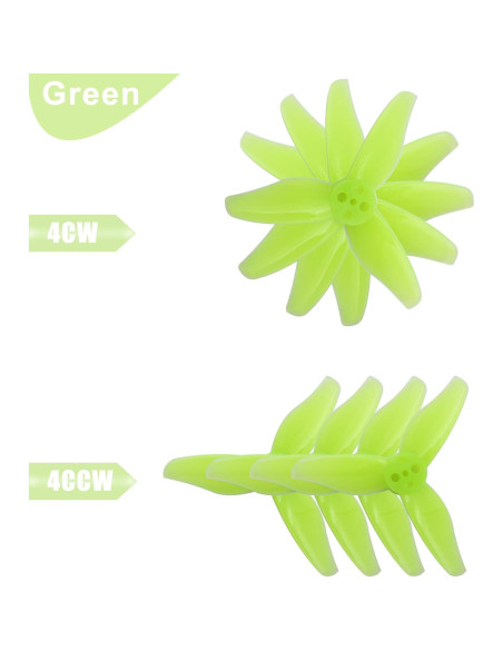 Hélices Gemfan 2023 de 2 Pulgadas para Drones RC FPV 16 Pcs