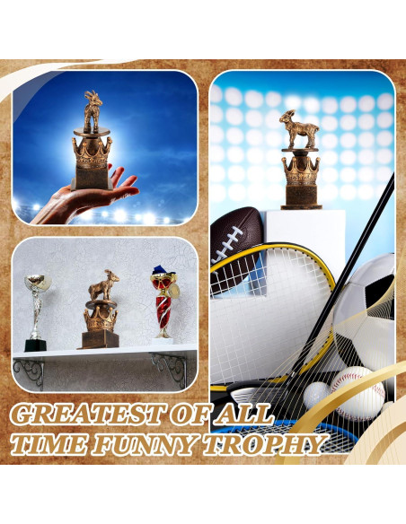 Trofeo Cabra Humorístico WinnerWhy 19.1x10.2cm Resina