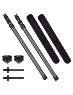 Postes Telescópicos de Fibra de Carbono imgokaha 1.7M para Camping