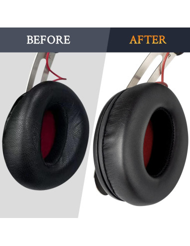 Almohadillas de Repuesto SOULWIT para Auriculares Sennheiser Momentum 1.0 - Negro