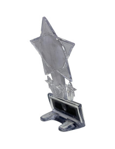 Trofeo de Fútbol Acrílico Claro Medallas Express 16 cm Campeón 2