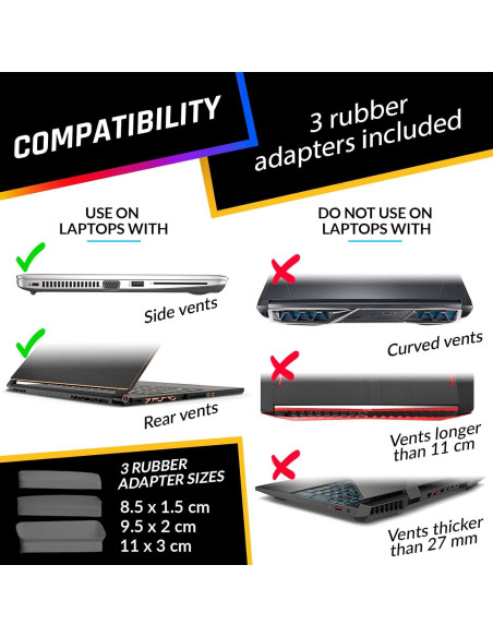 Enfriador de Laptop KLIM Tempest con Ventilador 4000 RPM
