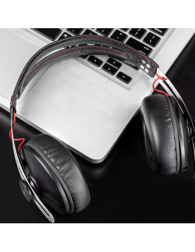 Almohadillas de Repuesto SOULWIT para Auriculares Sennheiser Momentum 1.0 - Negro