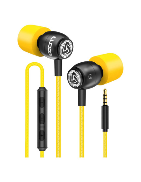 Auriculares In-Ear LUDOS Clamor con Micrófono y Aislamiento de Ruido - Amarillo