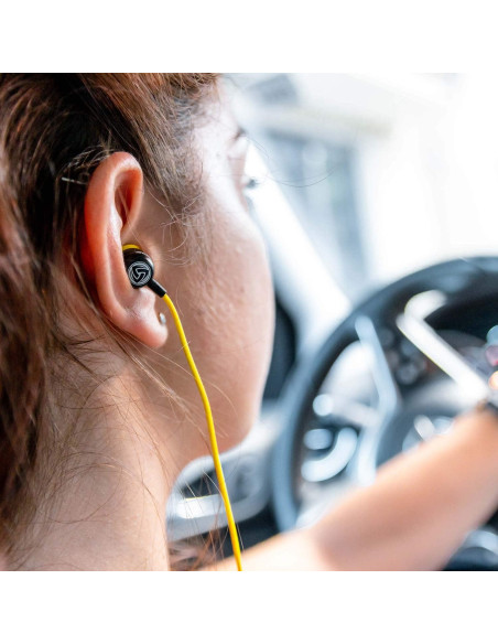 Auriculares In-Ear LUDOS Clamor con Micrófono y Aislamiento de Ruido - Amarillo