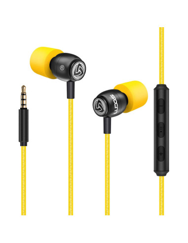 Auriculares In-Ear LUDOS Clamor con Micrófono y Aislamiento de Ruido - Amarillo