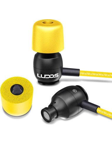 Auriculares In-Ear LUDOS Clamor con Micrófono y Aislamiento de Ruido - Amarillo