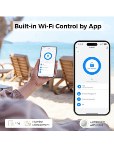 Cerradura Inteligente ARPHA A280 - WiFi, Huella Dactilar, Control APP 2