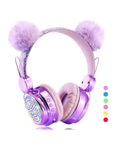 Auriculares Inalámbricos QKSHZHZQ KIDS-01 85dB con Luz LED
