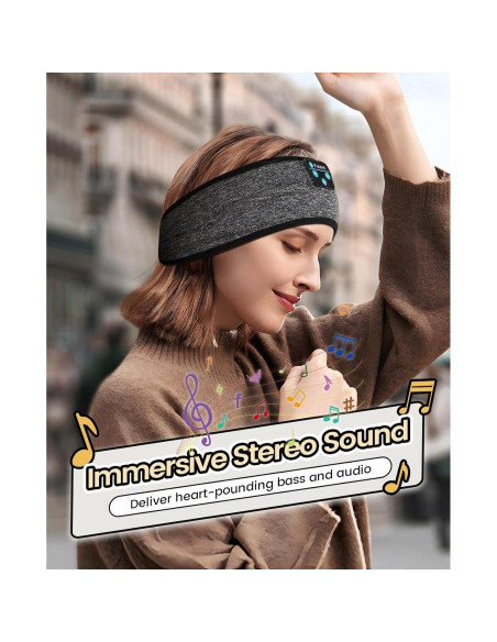 Auriculares Bluetooth para dormir Fulext FULH01 10h gris